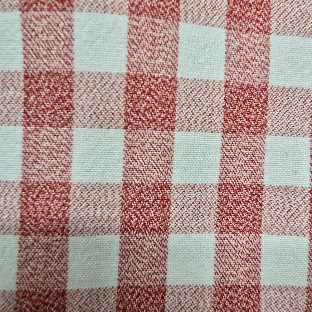 J. Crew Jaspe Cotton Shirt Men M Slim Fit Red White Gingham Check Long Sleeve